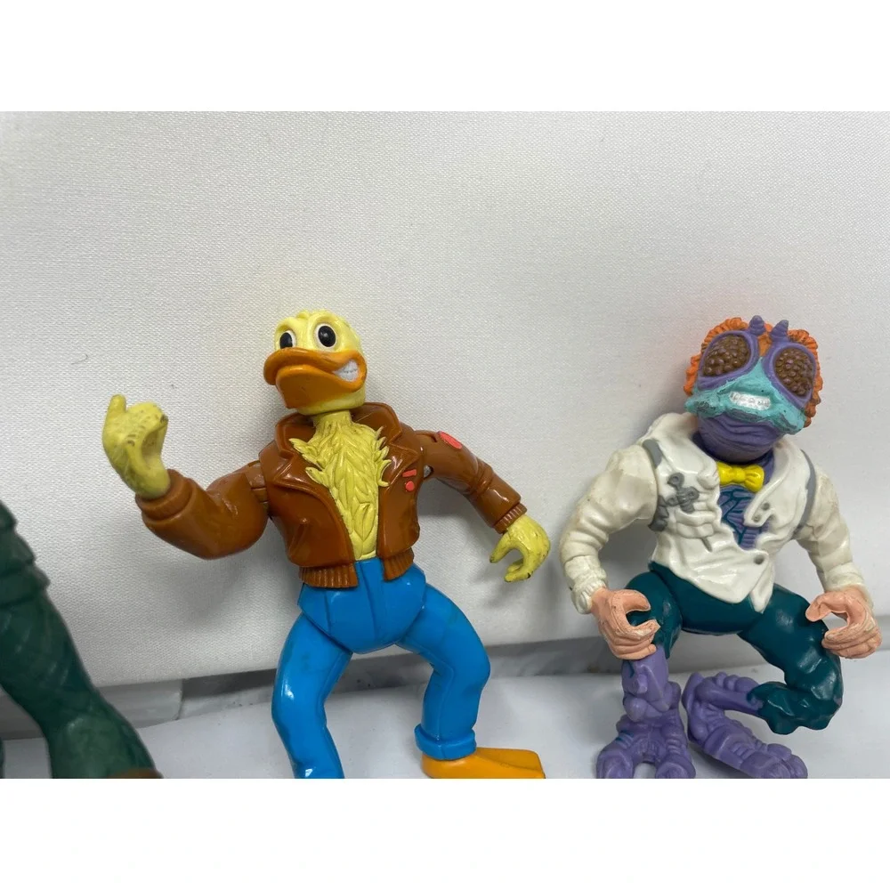 Vintage TMNT Villains Lot – Leatherhead, Ace Duck,‎ Mutagen Man – 1989-90